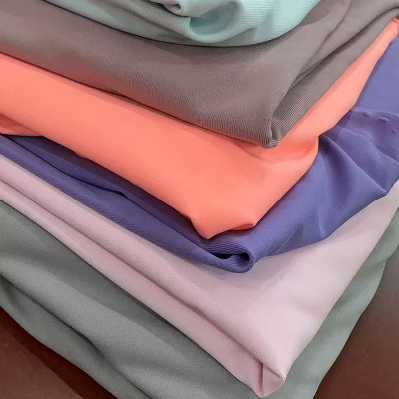 Stack of performance fabrics in multiple colors