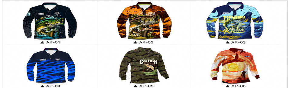 Recommended custom sublimation fishing polo pattern designs