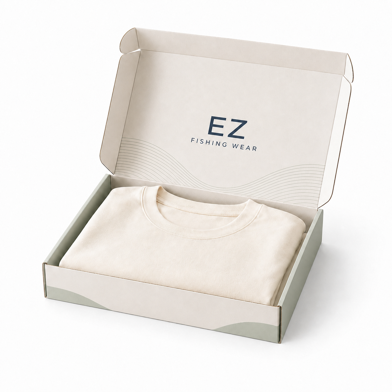 Custom EZ Fishing Wear apparel presentation box