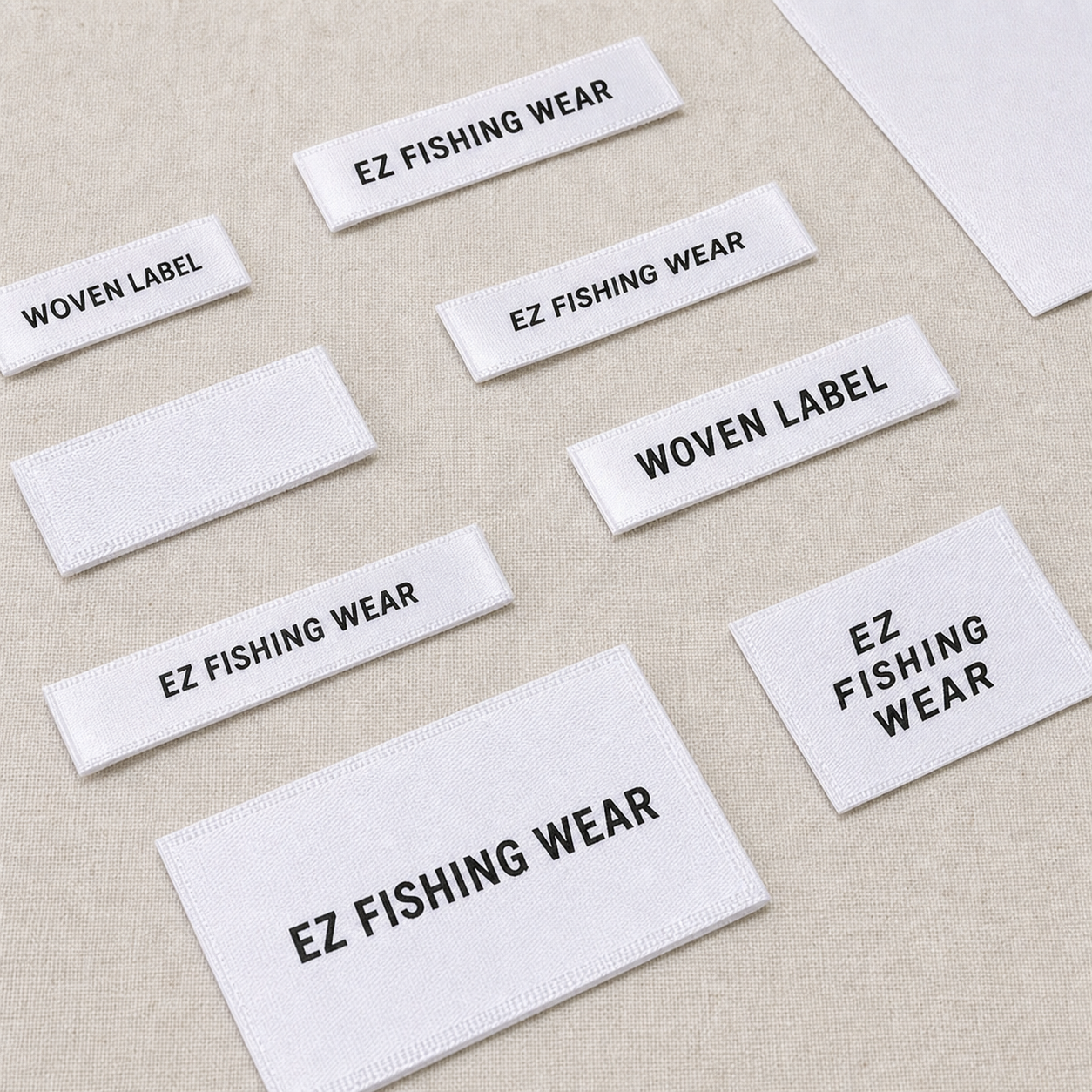 Custom woven label examples