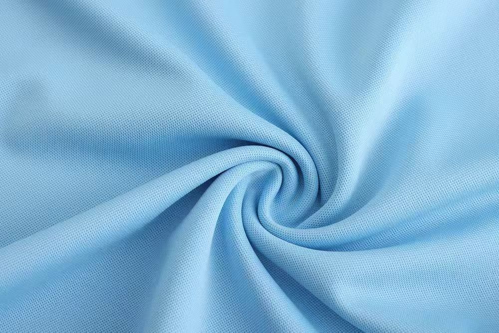 Blue quick-dry fabric for custom UPF work shirts and sun hoodies